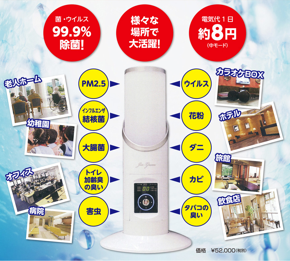 微酸性タイプの除菌消臭システム